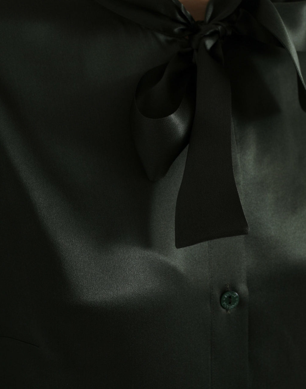 Dolce & Gabbana Gray Long Sleeves Ascot Collar Blouse Top