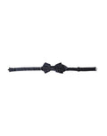 Dolce & Gabbana Navy Blue Silk Patterned Adjustable Men Papillon Bow Tie