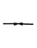Dolce & Gabbana Black Silk Patterned Adjustable Neck Men Bow Tie