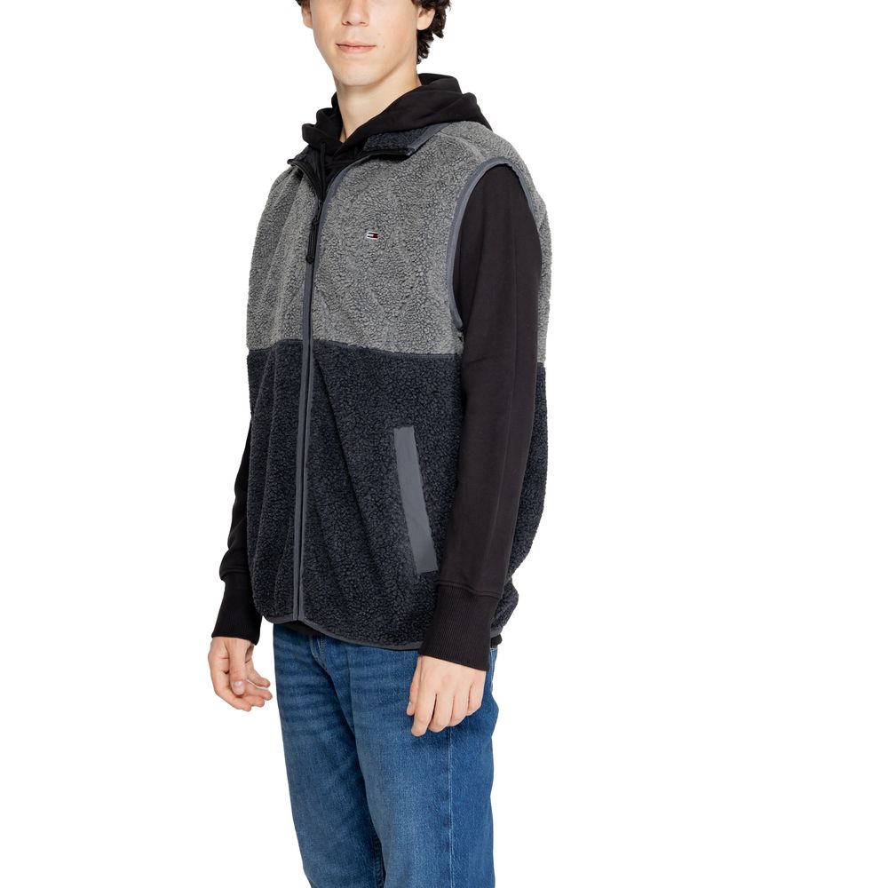 Tommy Hilfiger Jeans Black Recycled Polyester Sleeveless Jacket