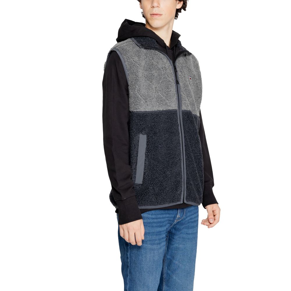Tommy Hilfiger Jeans Black Recycled Polyester Sleeveless Jacket