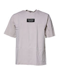 Dolce & Gabbana Beige DG Logo Crew Neck Short Sleeves T-shirt