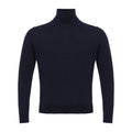 Colombo Blue Cashmere Turtleneck