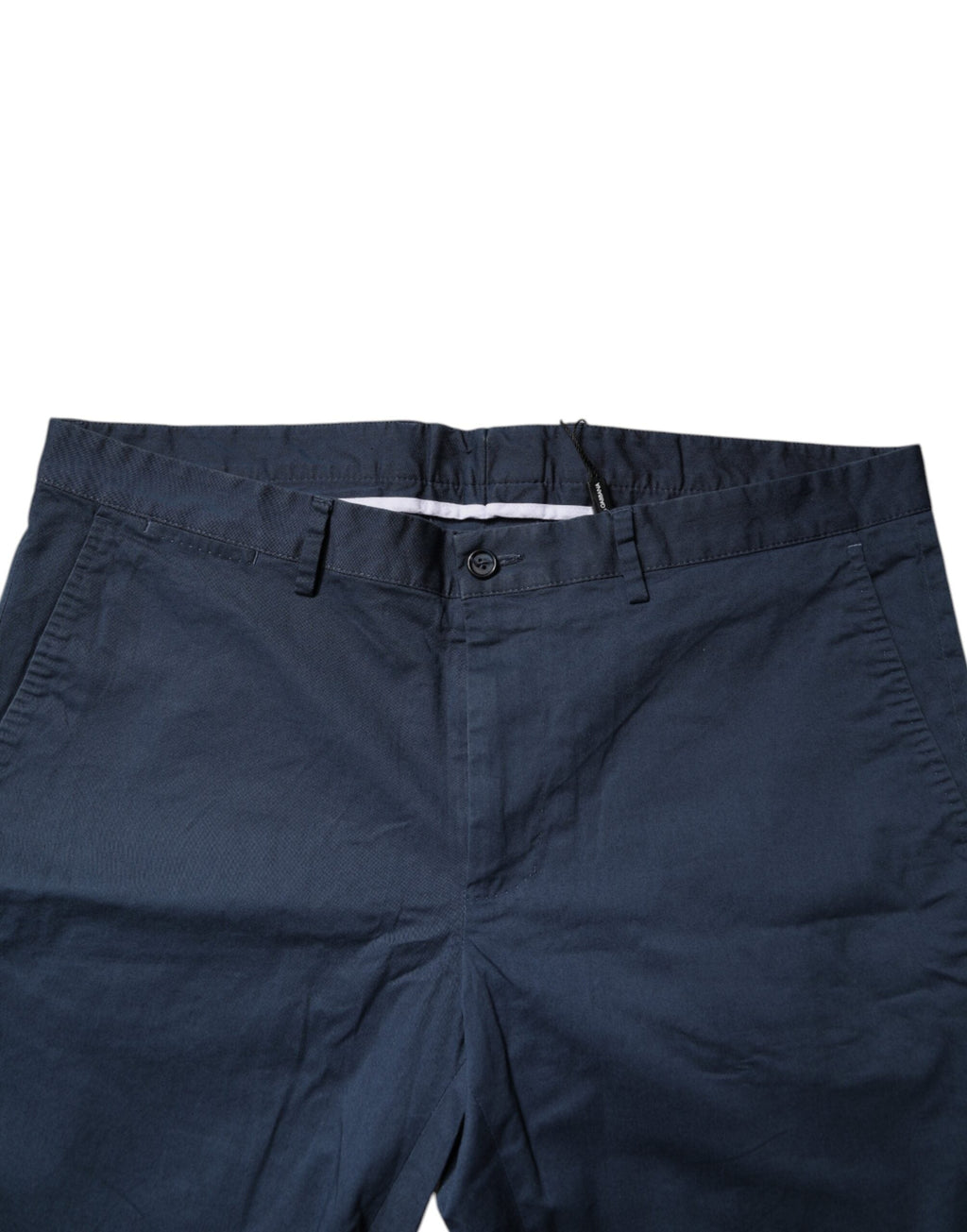 Dolce & Gabbana Blue Cotton Mid Waist Men Bermuda Shorts