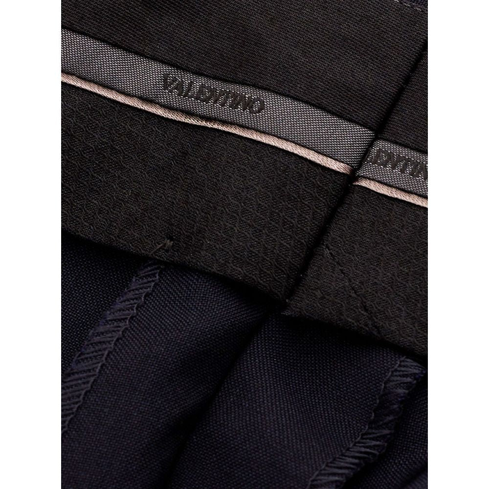 Valentino Garavani Black Wool Dress Pants
