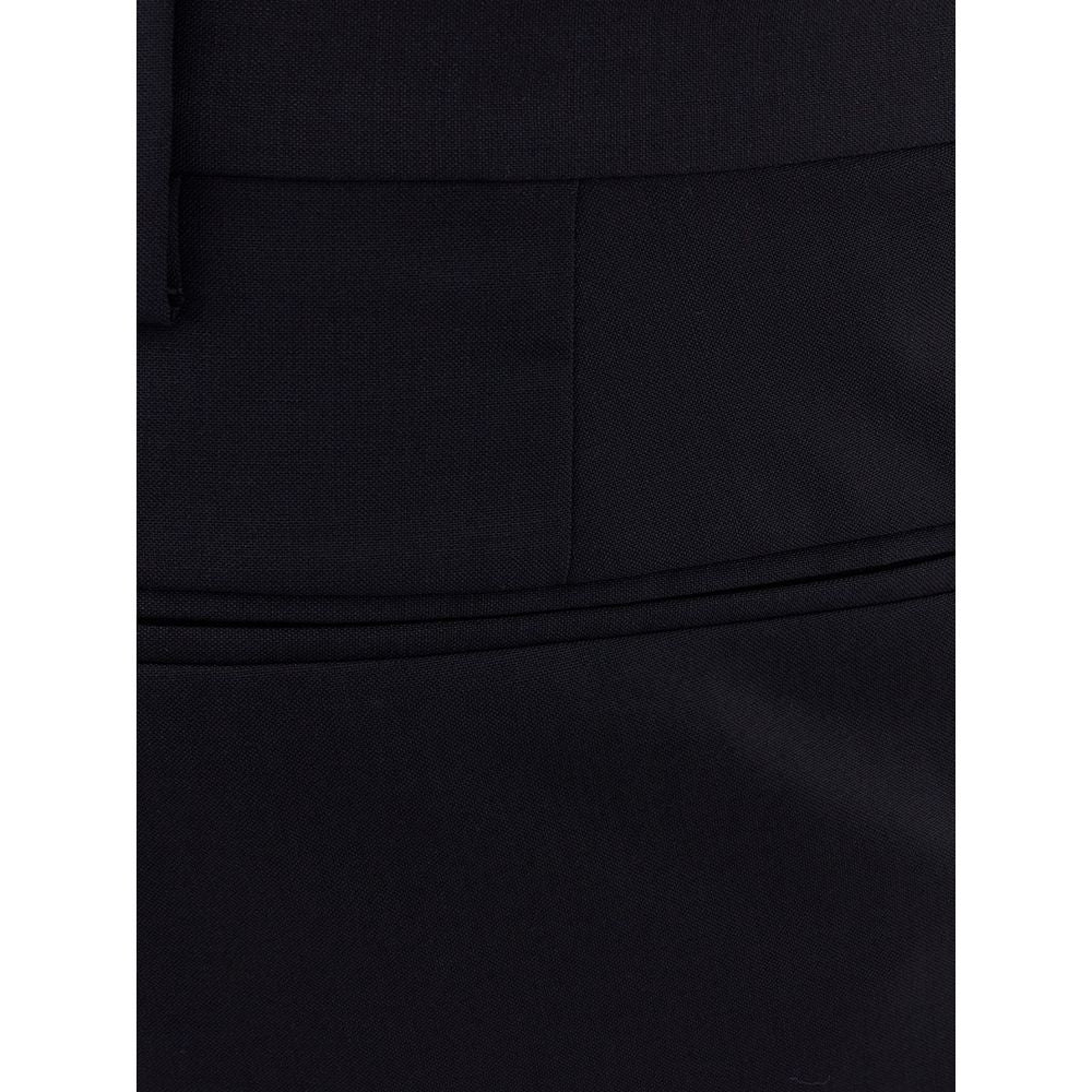 Valentino Garavani Black Wool Dress Pants