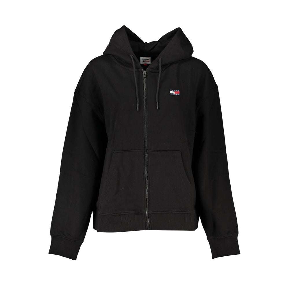 Tommy Hilfiger Black Cotton Women Sweatshirt