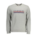 Napapijri Grigio Cotton Men Sweatshirt
