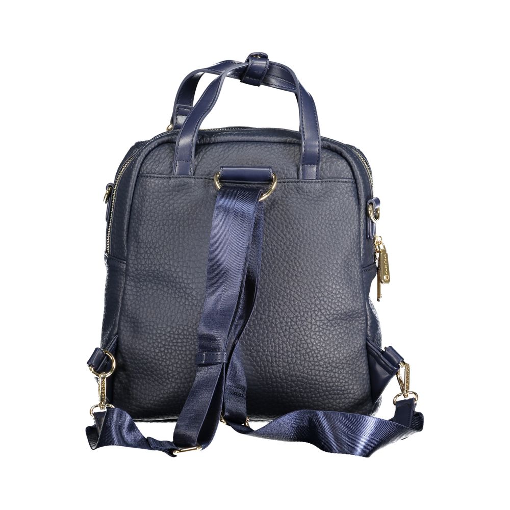 Mario Valentino Blue Polyurethane Women's Backpack