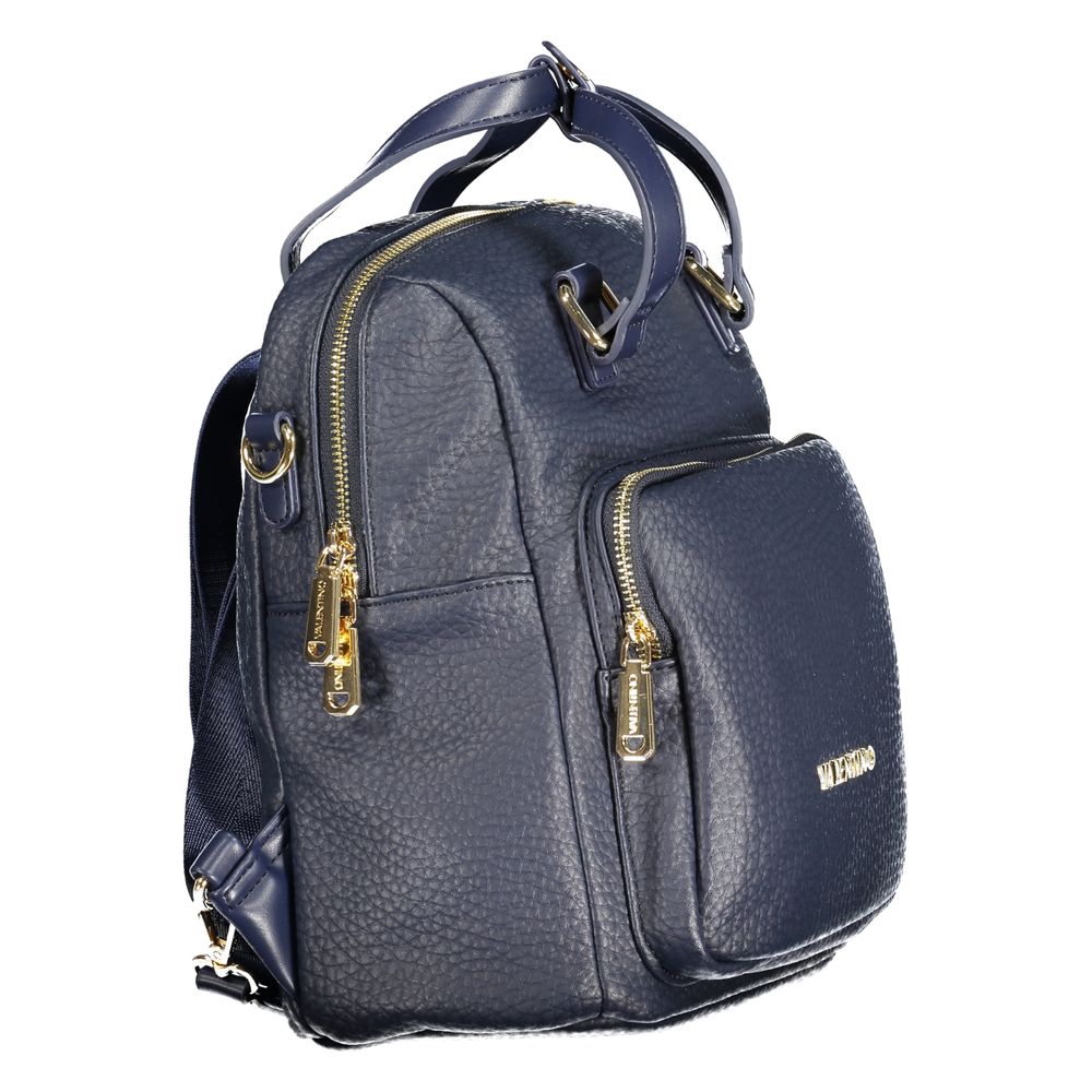 Mario Valentino Blue Polyurethane Women's Backpack