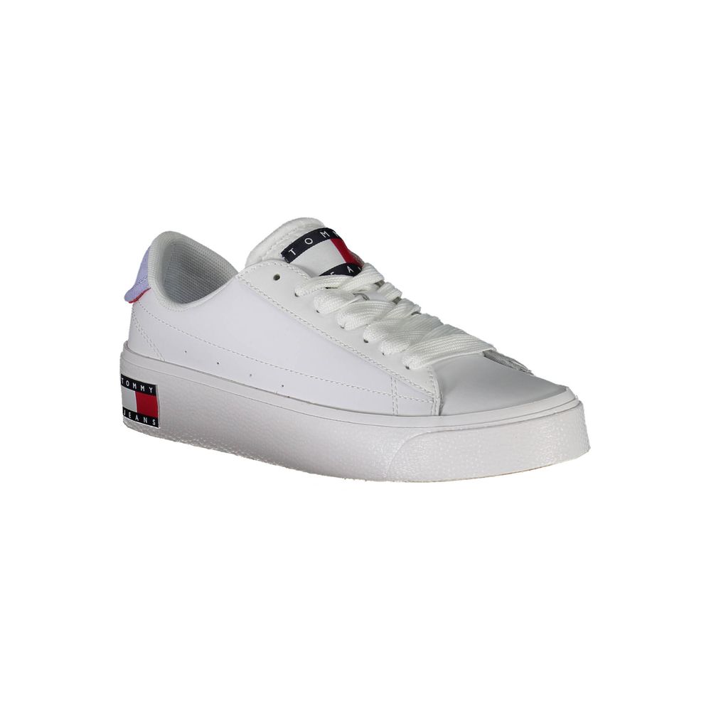 Tommy Hilfiger Bianco Leather Women Sneaker Tommy Hilfiger
