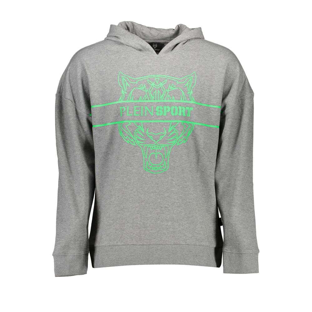 Plein Sport Grigio Cotton Men Sweatshirt