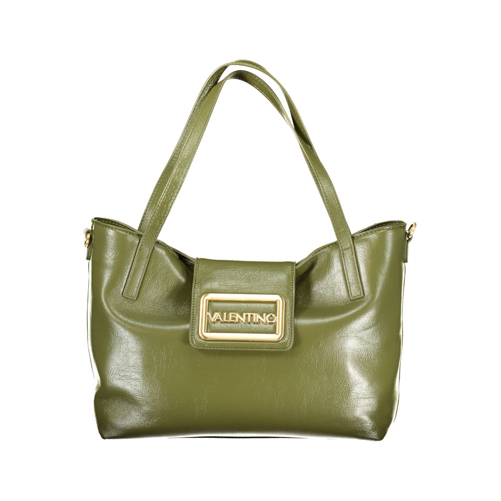 Mario Valentino Verde Polyurethane Women's Bag with Adjustable Strap