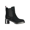 Tommy Hilfiger Black Leather Women Boot Tommy Hilfiger