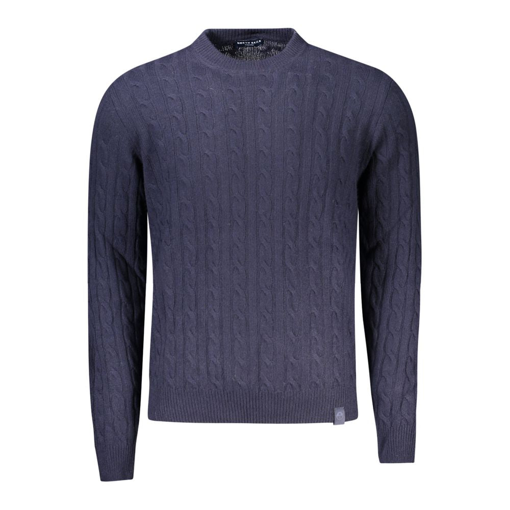 North Sails Black Wool Men Sweater North Sails