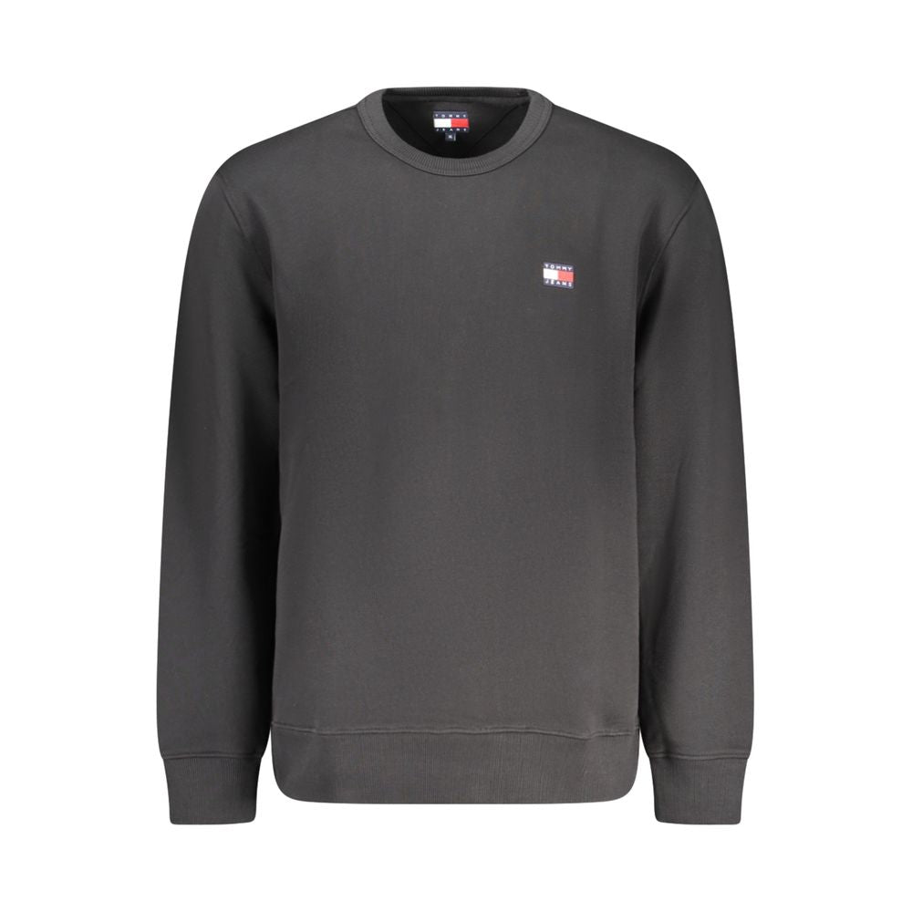 Tommy Hilfiger Black Cotton Mens Sweatshirt Tommy Hilfiger
