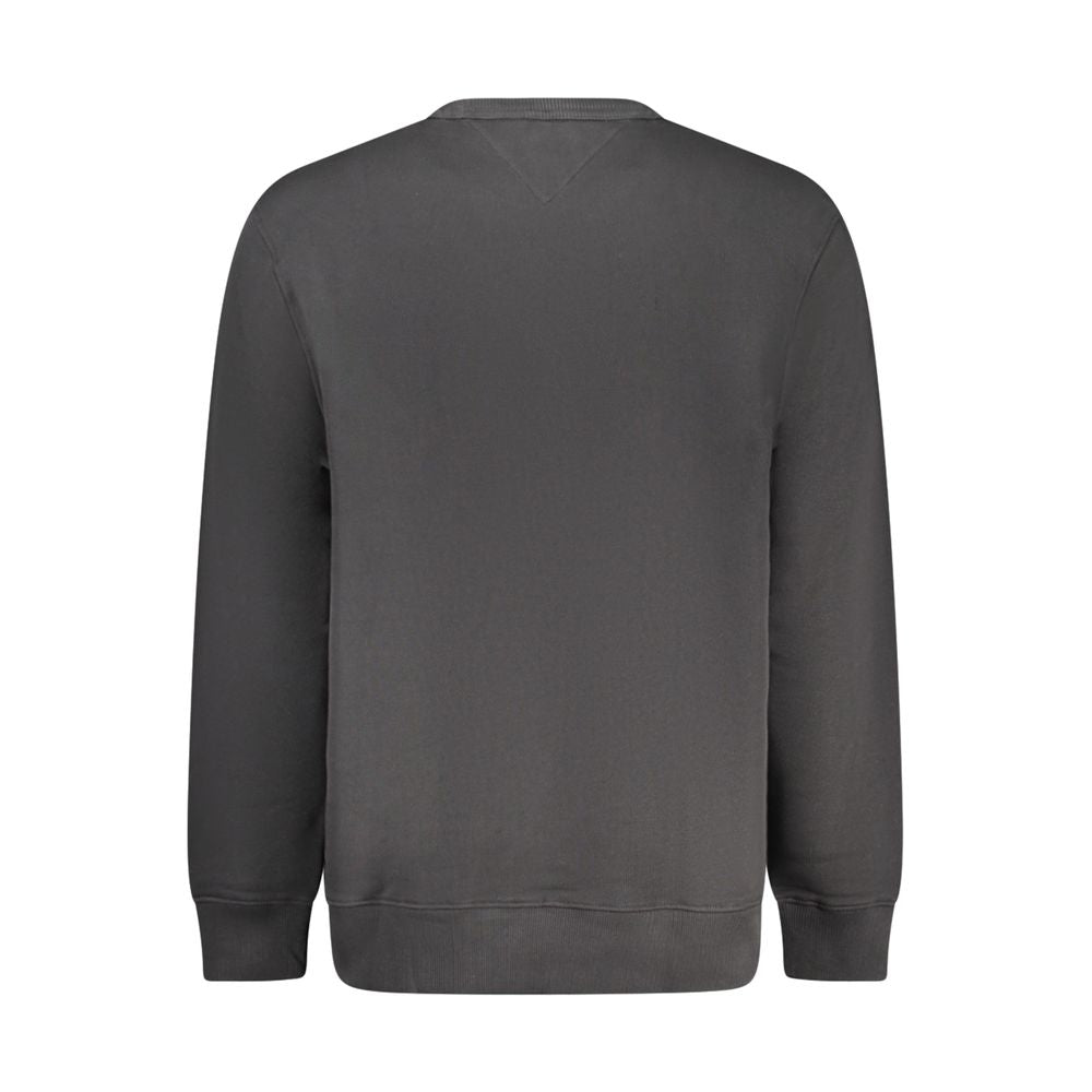 Tommy Hilfiger Black Cotton Mens Sweatshirt Tommy Hilfiger