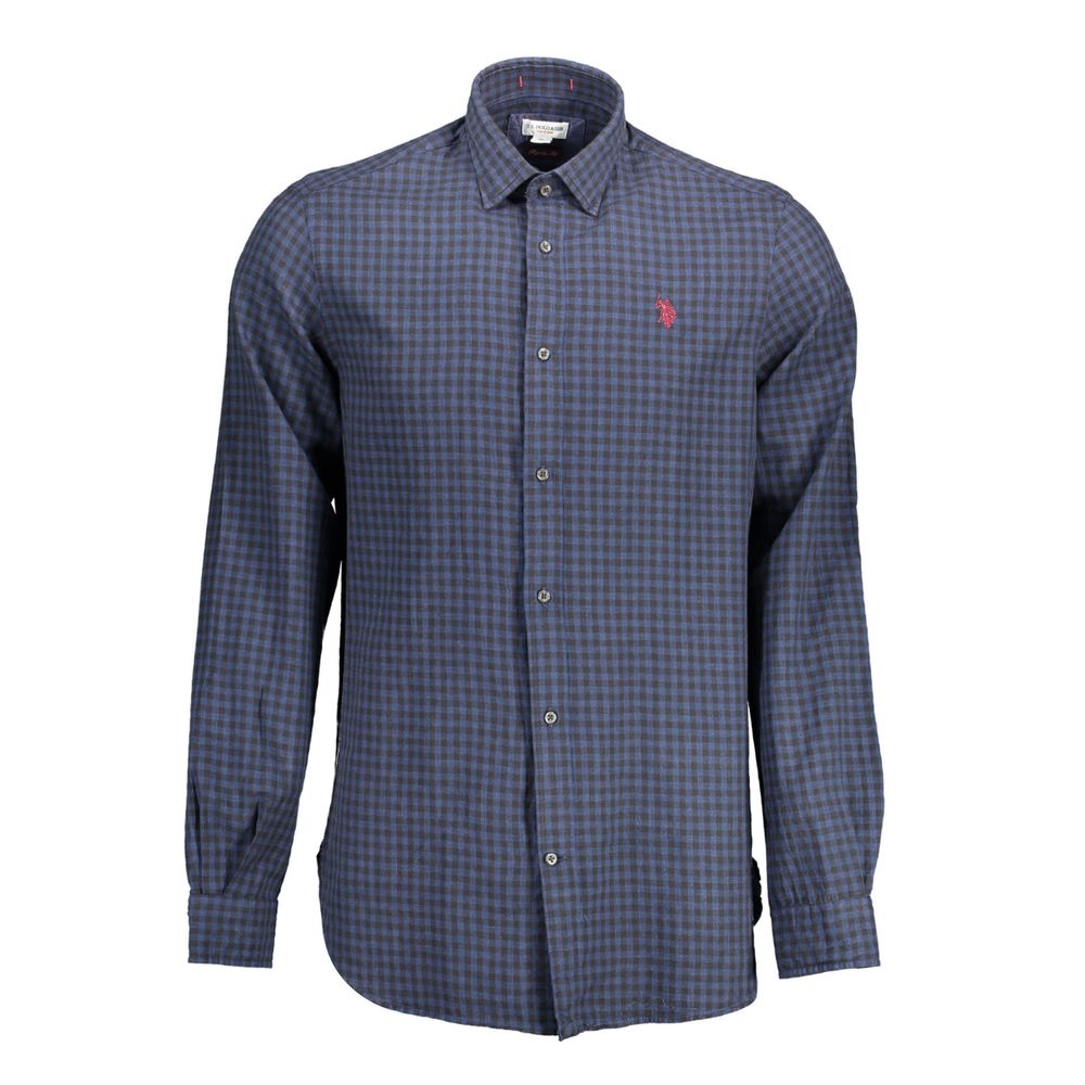 U.S. POLO ASSN. Blue Cotton Men's Shirt