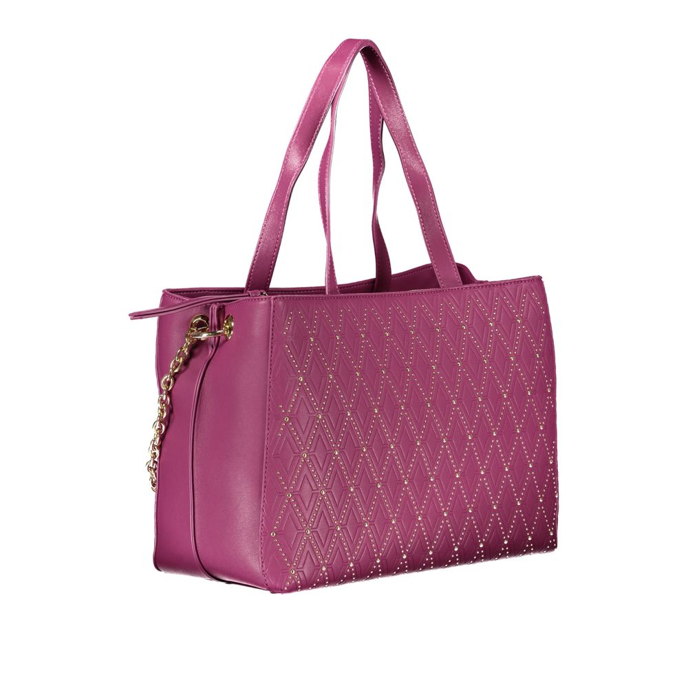 Mario Valentino Purple Polyurethane Women's Bag