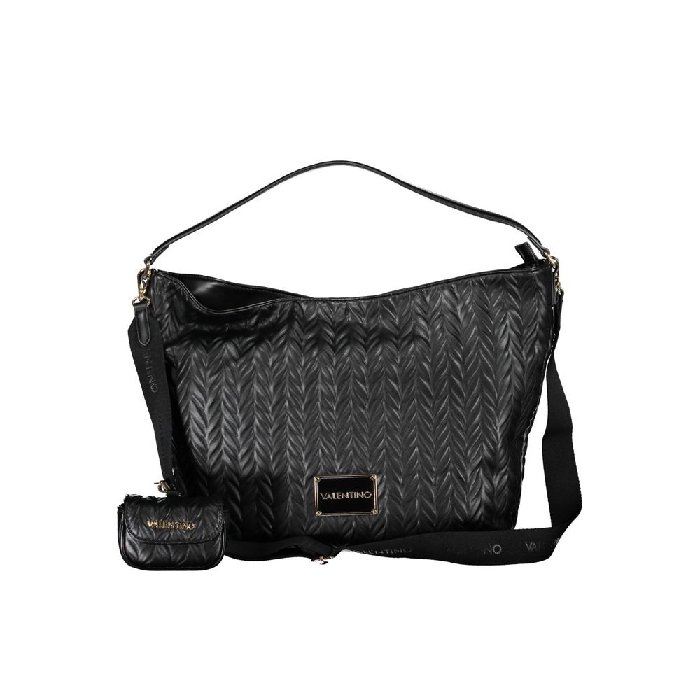 Mario Valentino Black Polyurethane Women's Bag