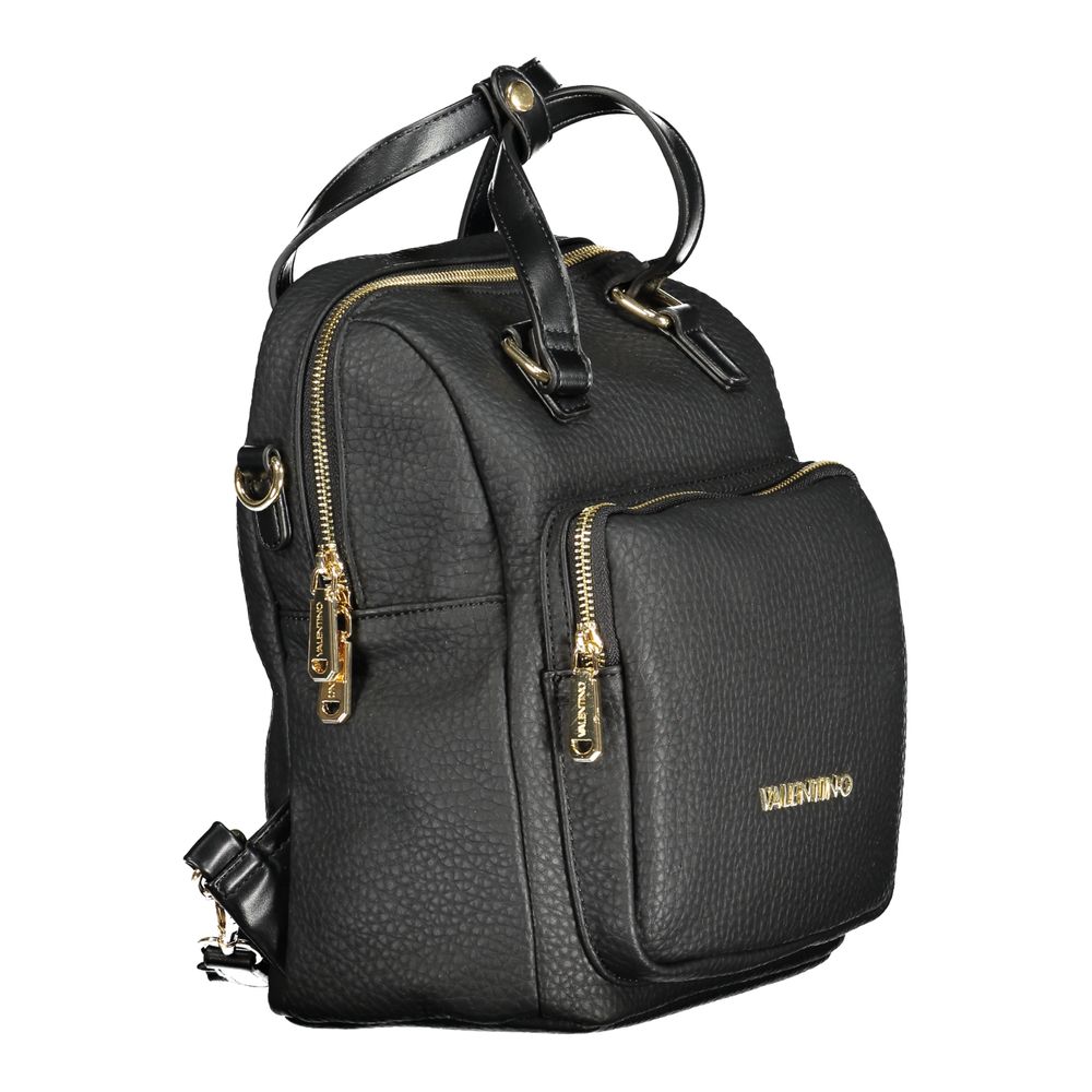 Mario Valentino Black Polyurethane Women's Backpack Mario Valentino
