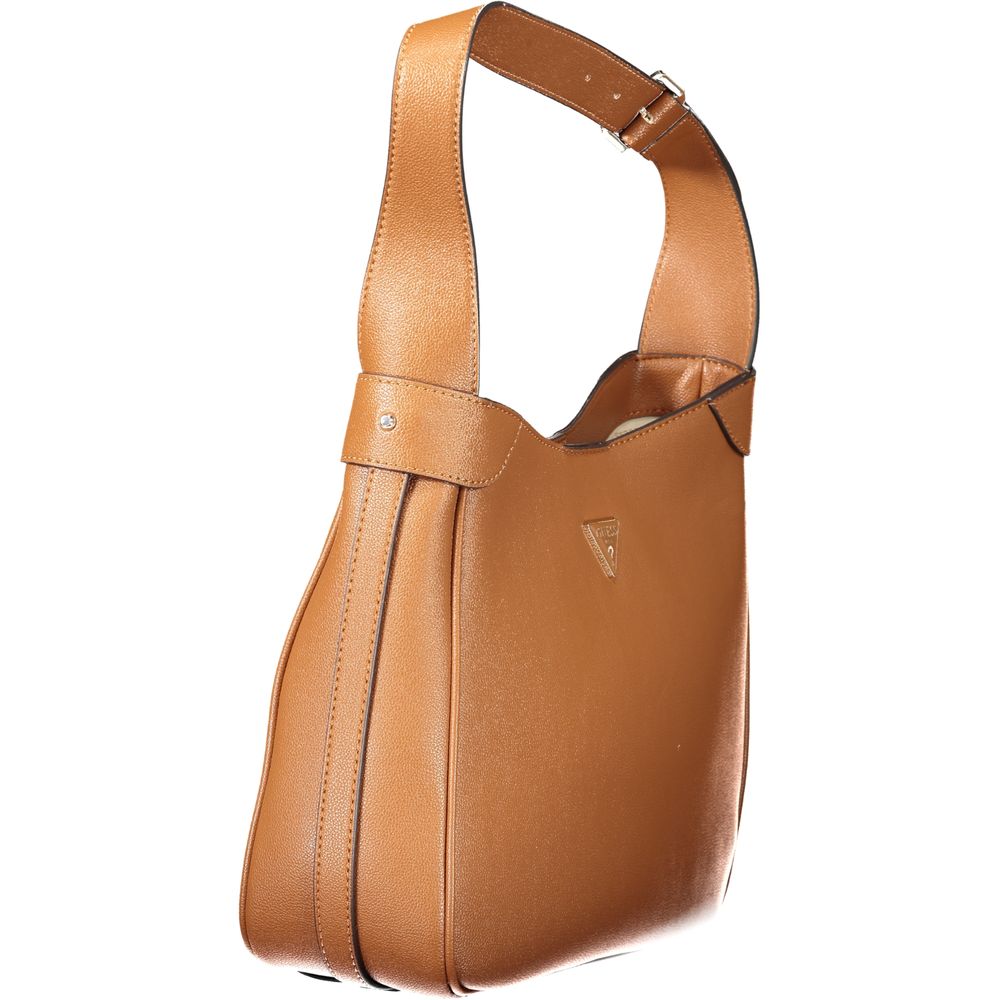 Guess Jeans Marrone Poliuretano Women Handbag Guess Jeans