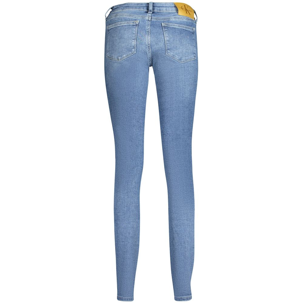 Calvin Klein Blu Cotton Women Jeans Calvin Klein