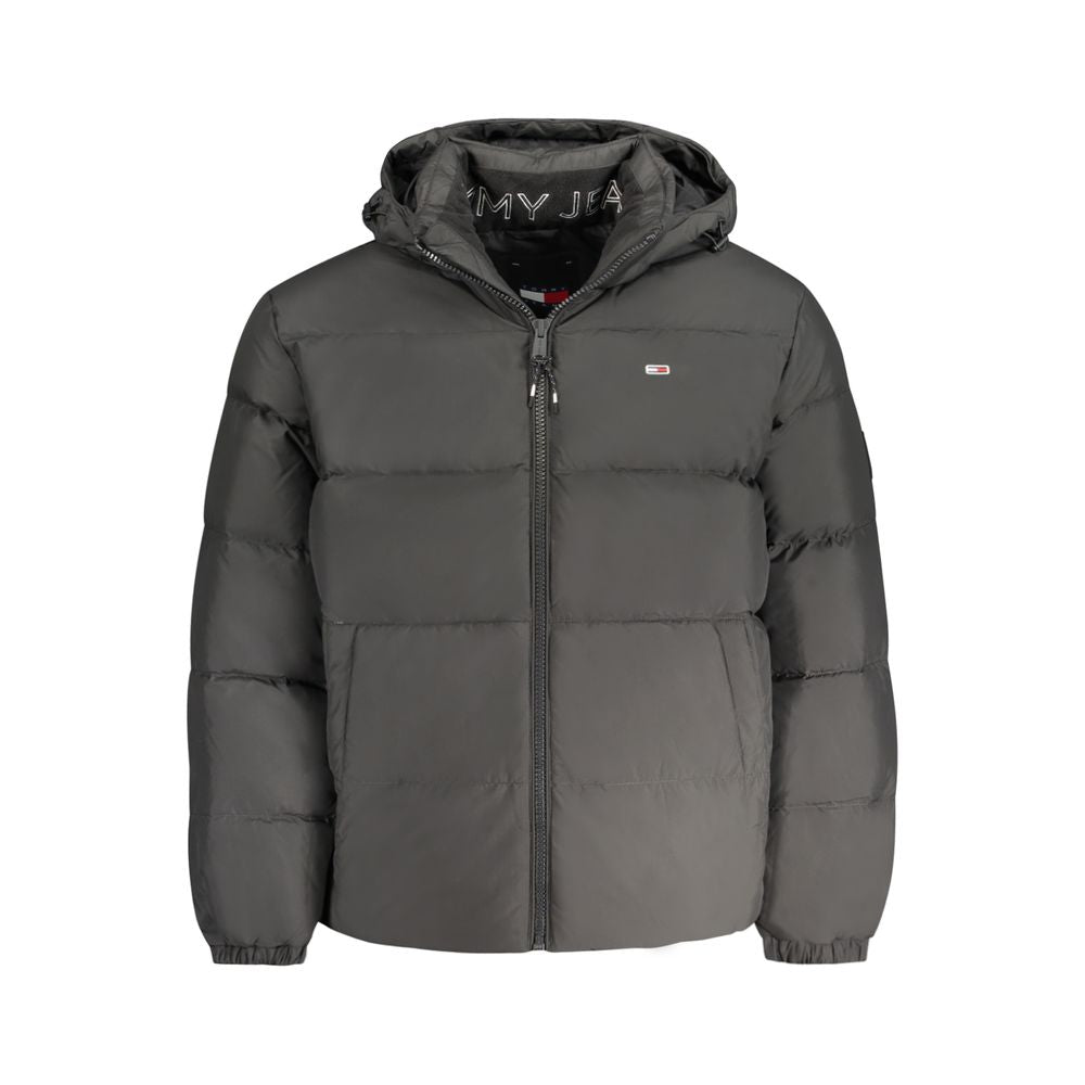 Tommy Hilfiger Black Polyester Men's Jacket Tommy Hilfiger