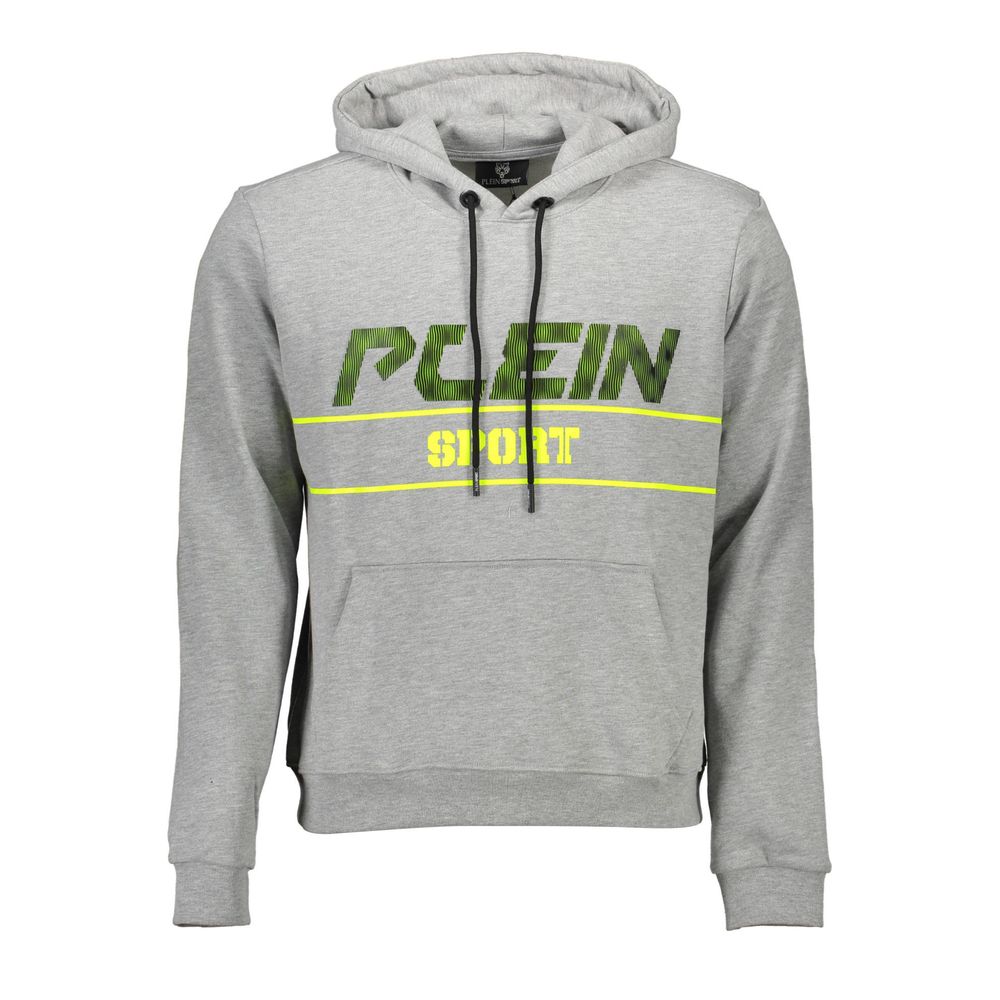 Plein Sport Grigio Cotton Men Sweatshirt