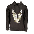 Cavalli Class "Nero Cotton Men Hoodie"
