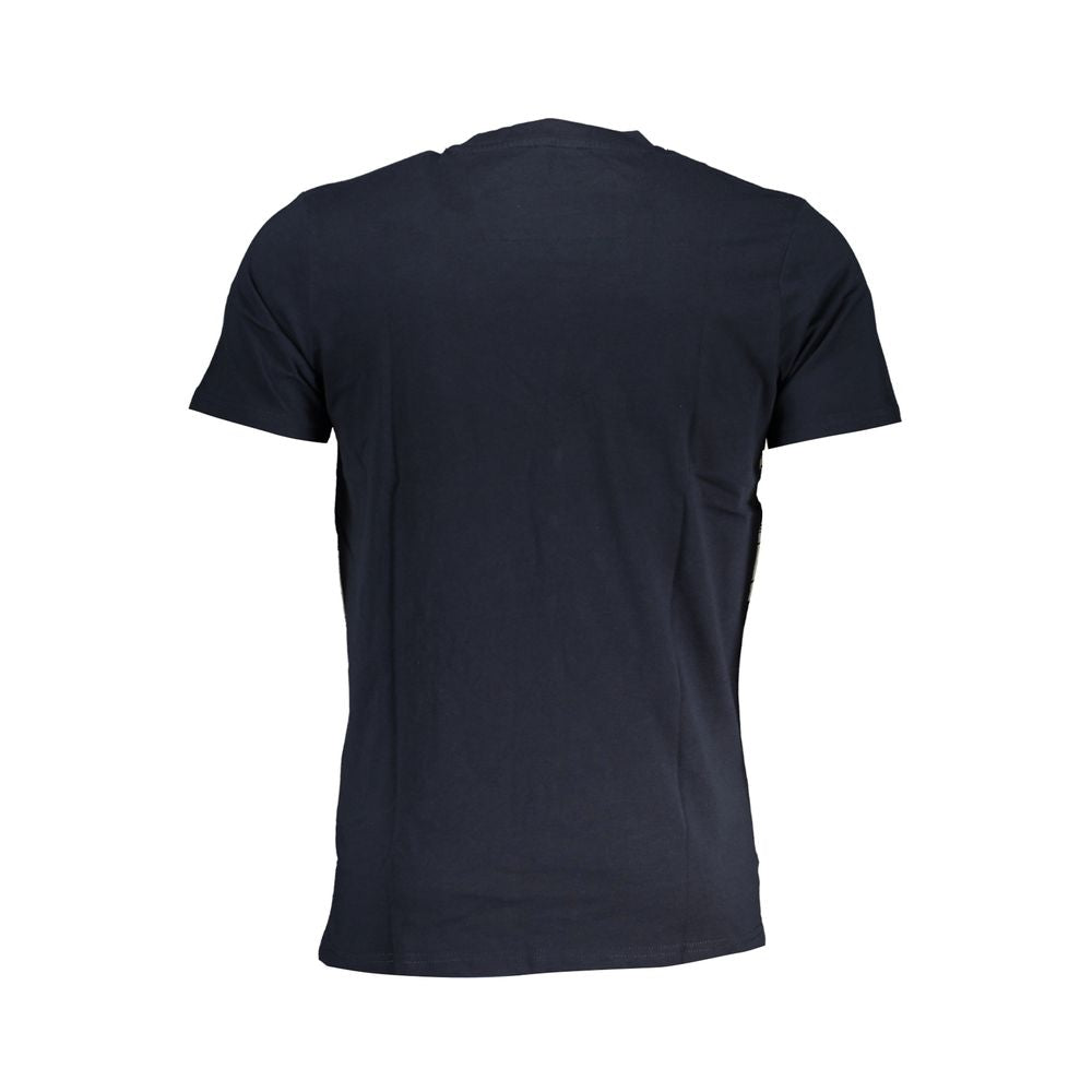 Cavalli Class Blu Cotton Men T-Shirt Cavalli Class
