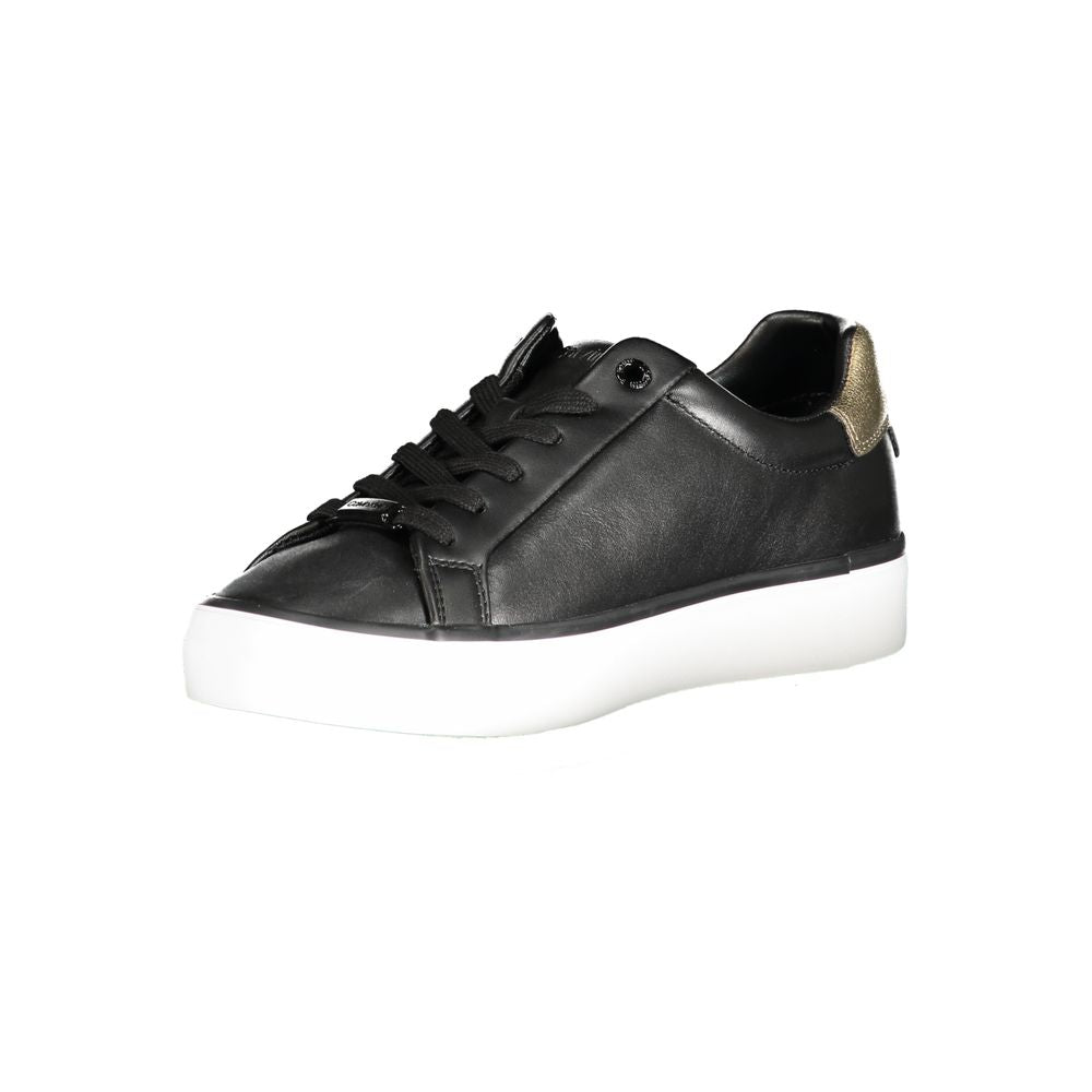 Calvin Klein Black Leather Women Sneaker Calvin Klein