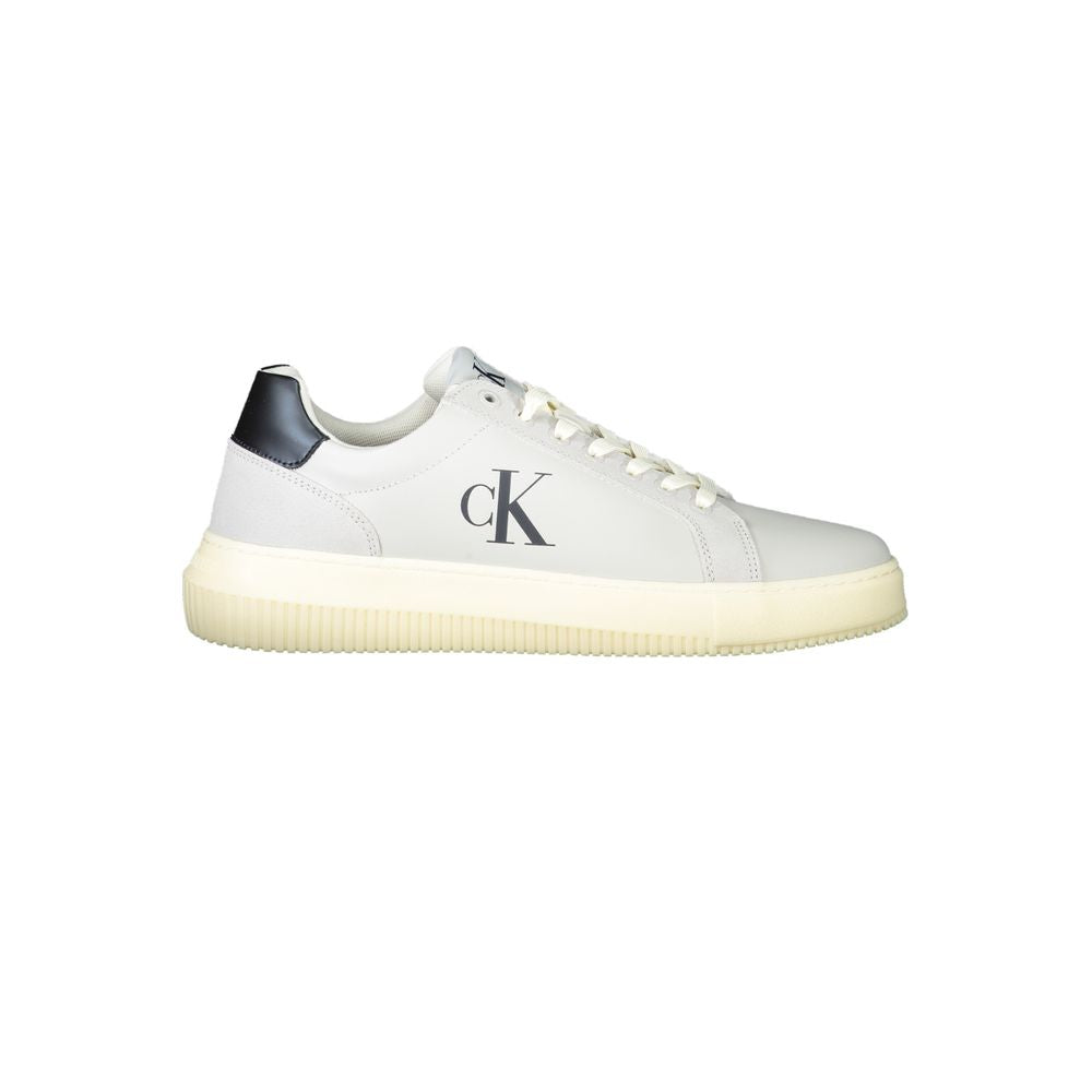 Calvin Klein White Polyurethane Men's Sneaker Calvin Klein