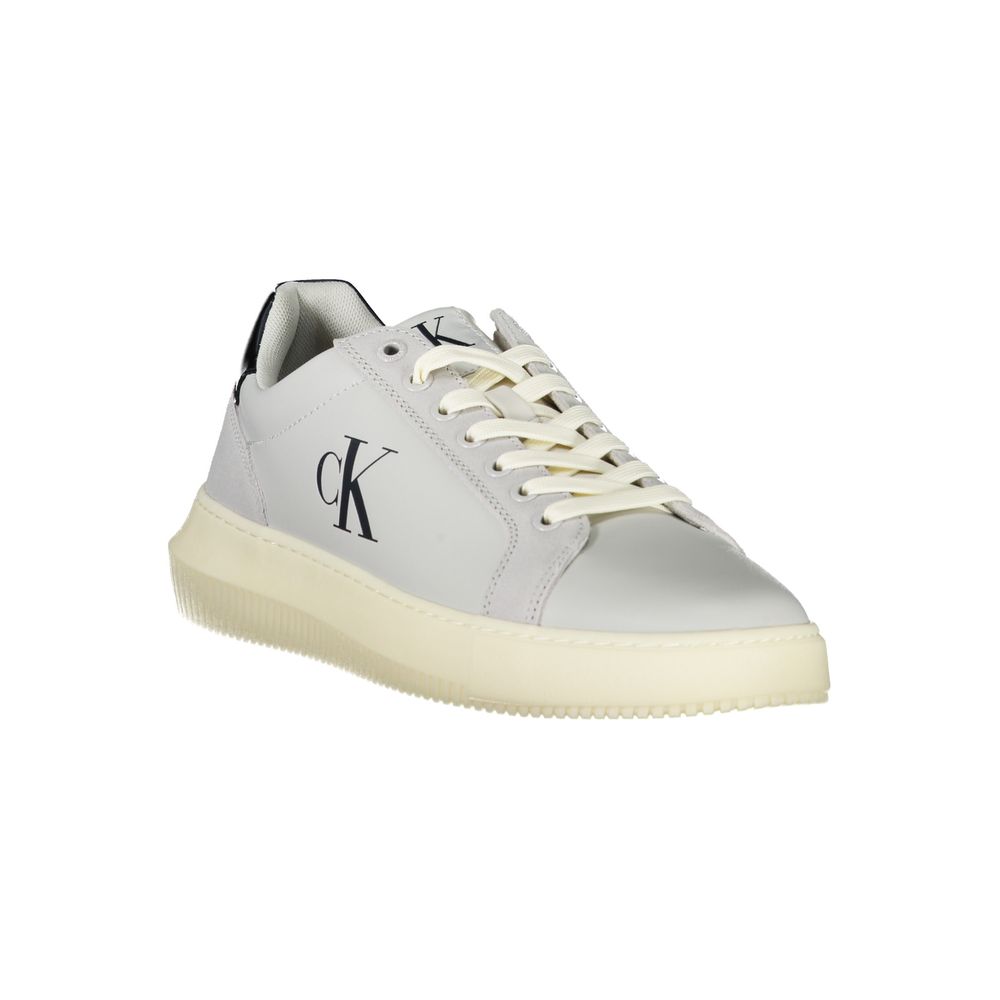 Calvin Klein White Polyurethane Men's Sneaker