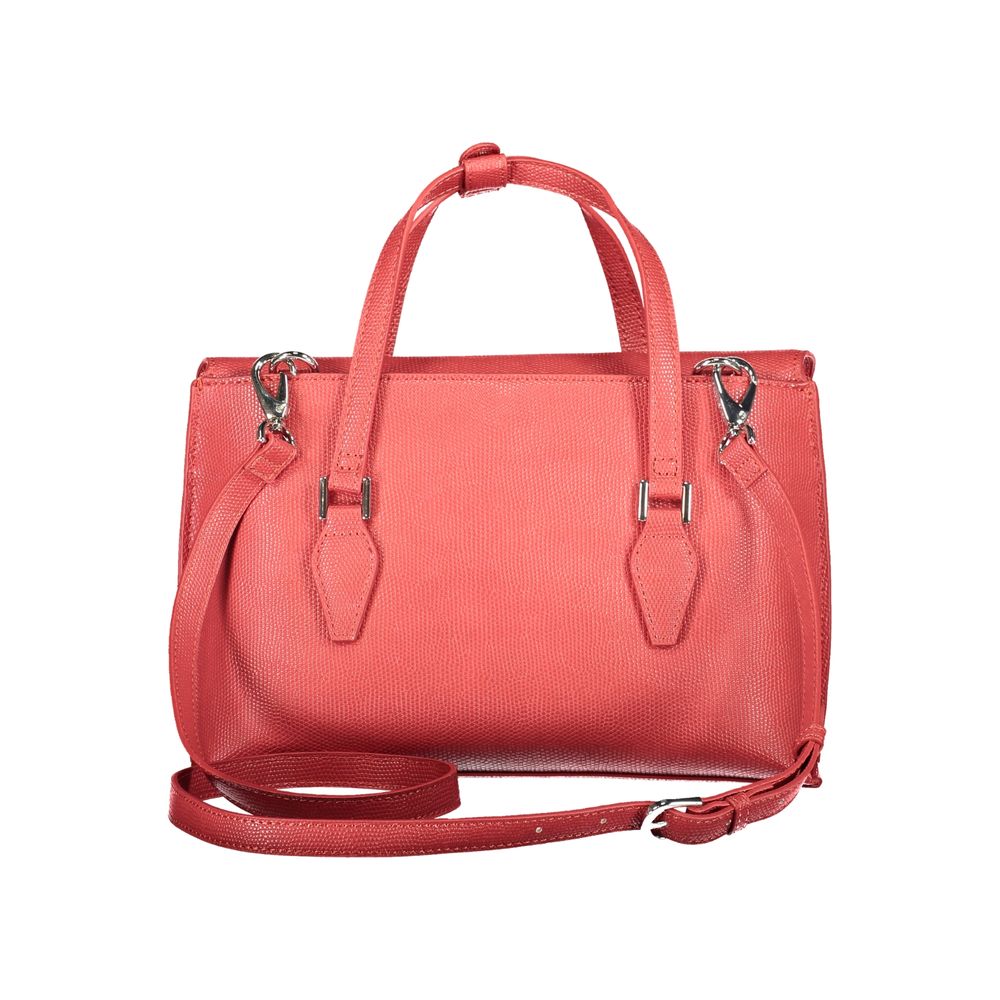 Mario Valentino Rosso Poliuretano Donna Bag With Handles and Shoulder Strap