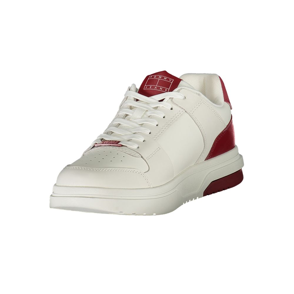 Tommy Hilfiger Red Polyurethane Men's Sneaker Tommy Hilfiger