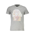 Cavalli Class Grigio Cotton Men T-Shirt Cavalli Class