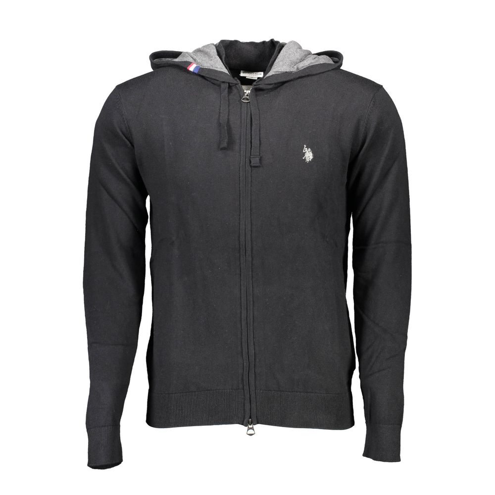 U.S. POLO ASSN. Black Cotton Men's Sweater