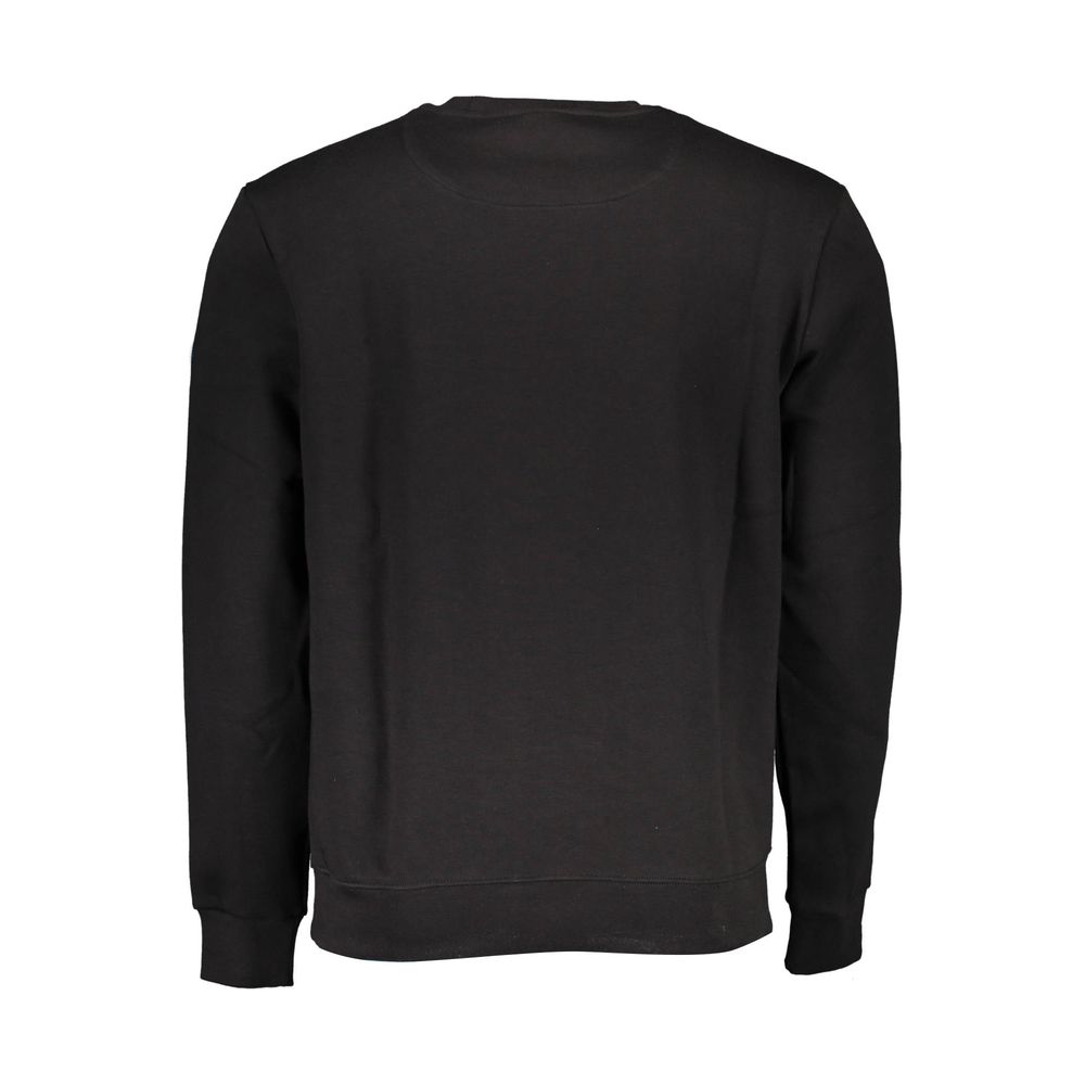 North Sails Black Cotton Men Sweatshirt North Sails