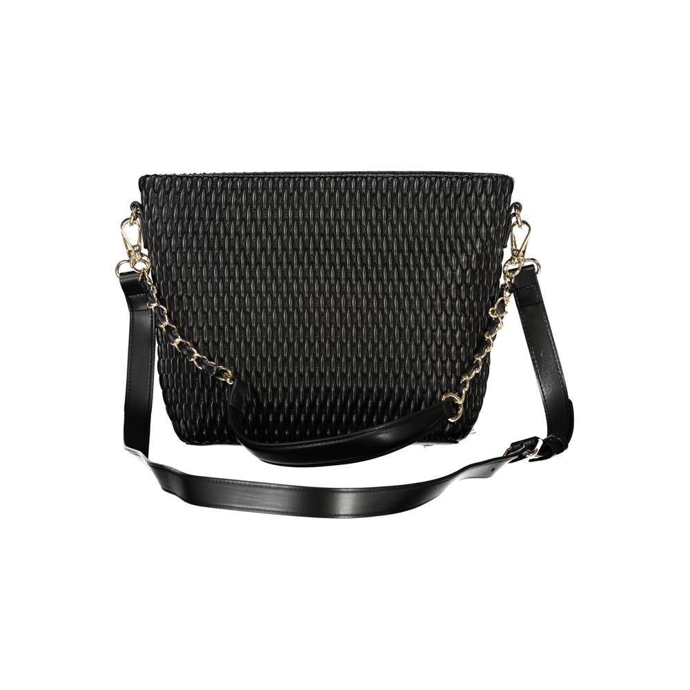Mario Valentino Nero Poliuretano Women's Bag with Removable Shoulder Handle Mario Valentino