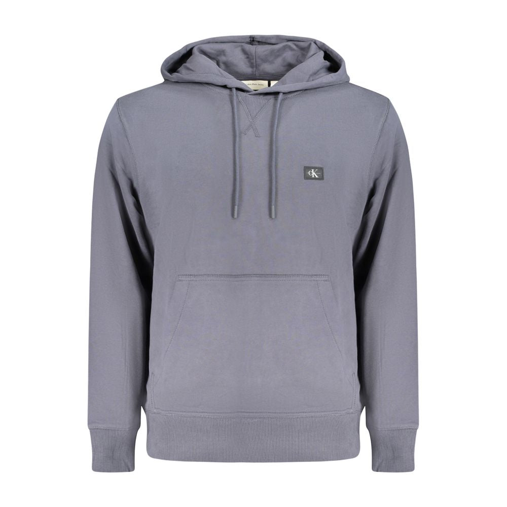 Calvin Klein Blue Cotton Men's Hooded Sweatshirt Calvin Klein