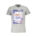 Cavalli Class Grigio Cotton Men T-Shirt Cavalli Class