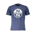 North Sails Blu Cotton Men T-Shirt