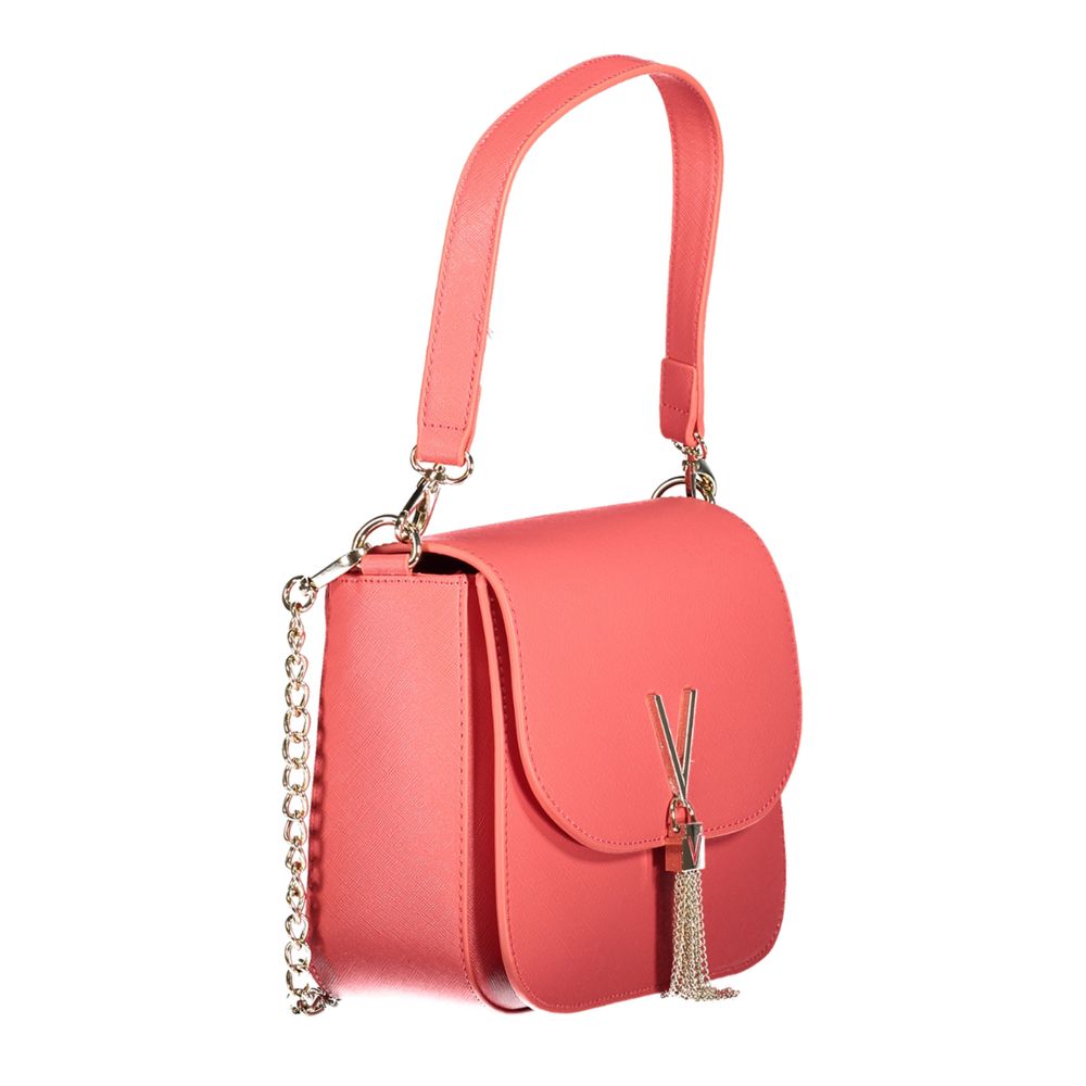 Mario Valentino Rosa Poliuretano Womens Bag with Removable Handles and Pockets