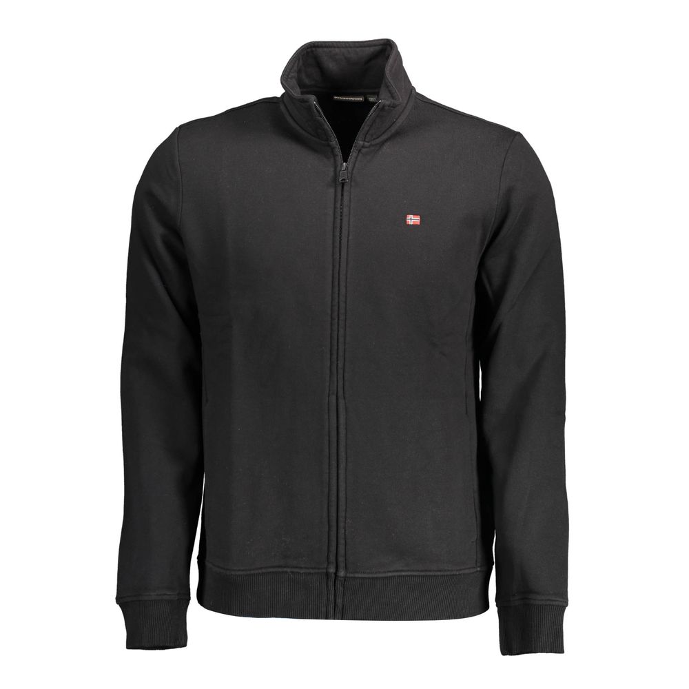 Napapijri Blue Cotton Men Sweatshirt Napapijri