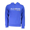 La Martina Blue Cotton Men's Hooded Sweatshirt La Martina
