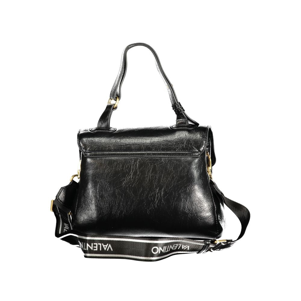 Mario Valentino Nero Poliuretano Women Bag With Adjustable Handle