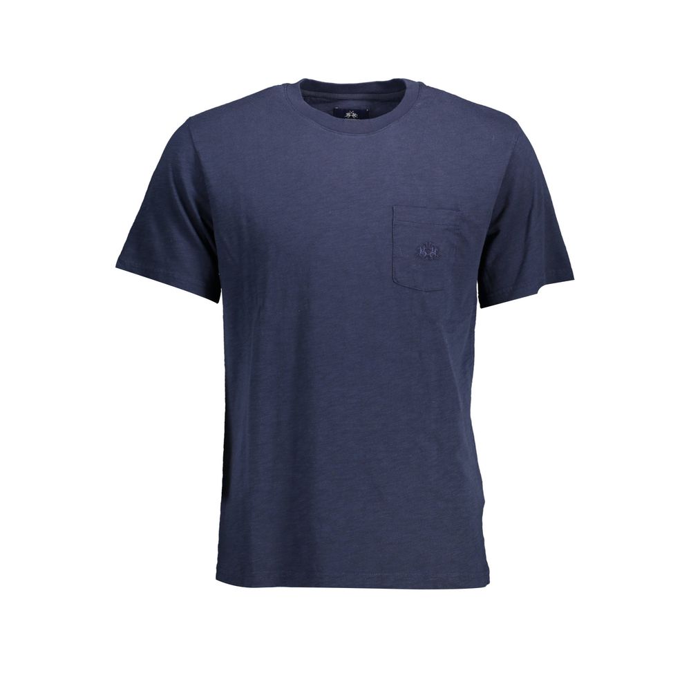 La Martina Blue Cotton Men's T-Shirt
