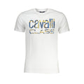 Cavalli Class Bianco Cotton Men T-Shirt