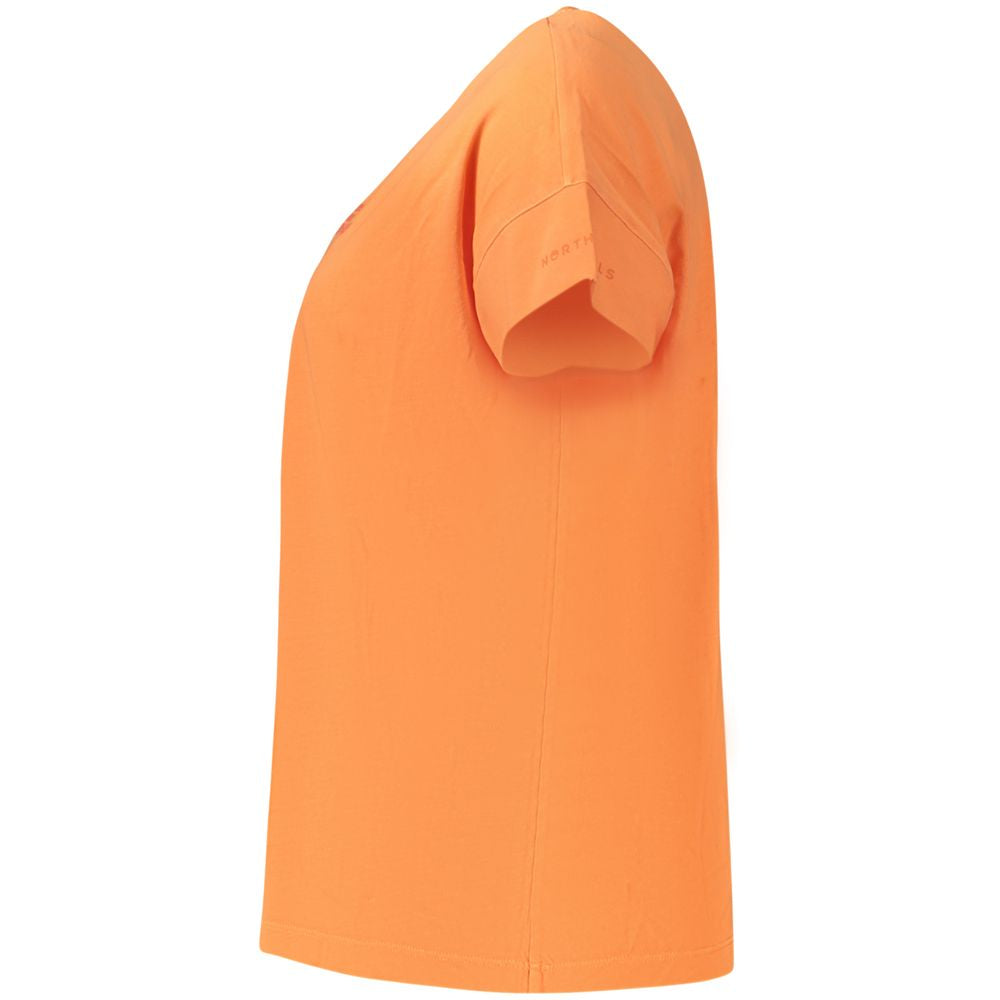 North Sails Arancione Cotton Women T-Shirt